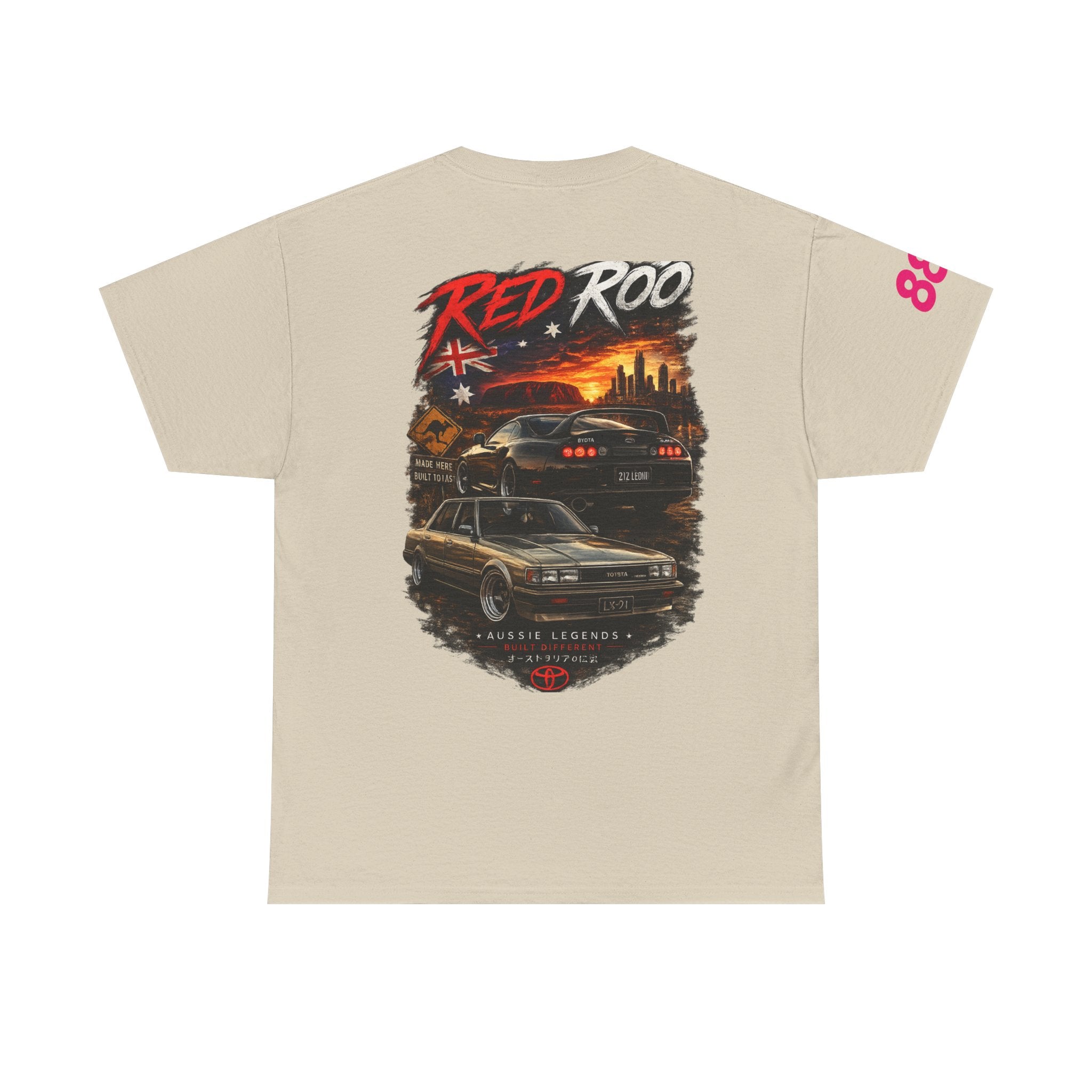 Red Roo Retro Muscle Car Tee