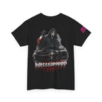 Graphic Tee — 'Wasssuppppp' Scream Mask Horror Car Design