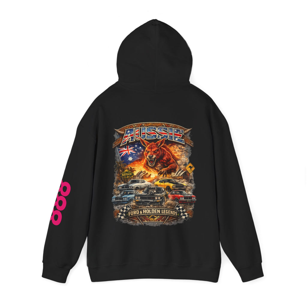 Aussie V8 Tribute Hoodie — Holden & Muscle Car Racing Graphic