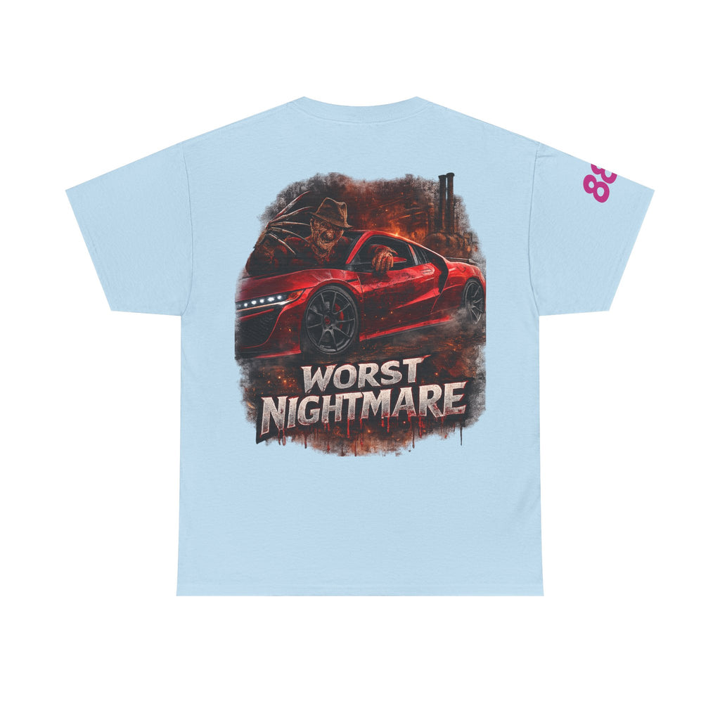 Graphic Tee — 'Worst Nightmare' Red Sports Car Streetwear T-Shirt