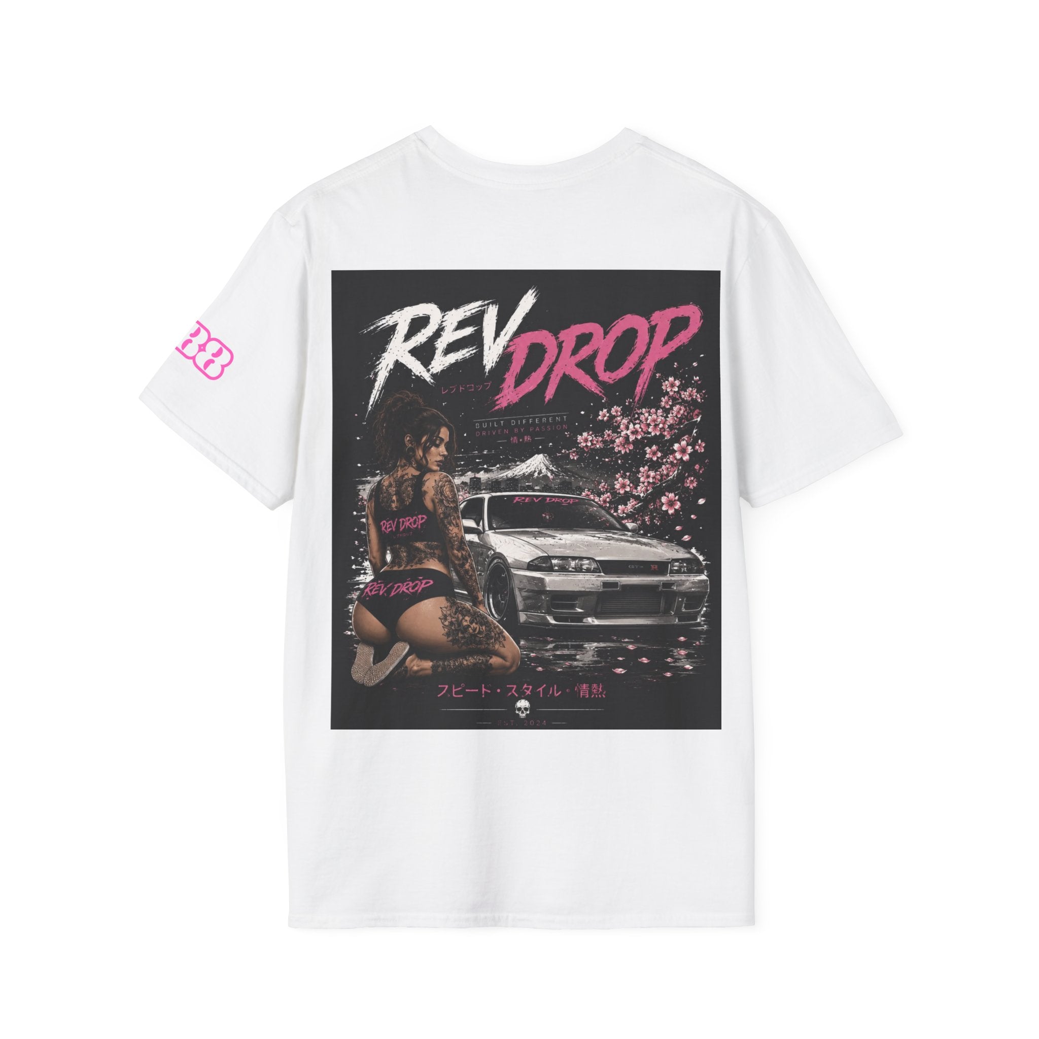 Retro Dream Logo T-Shirt — Vintage 80s Neon Chest Patch Tee