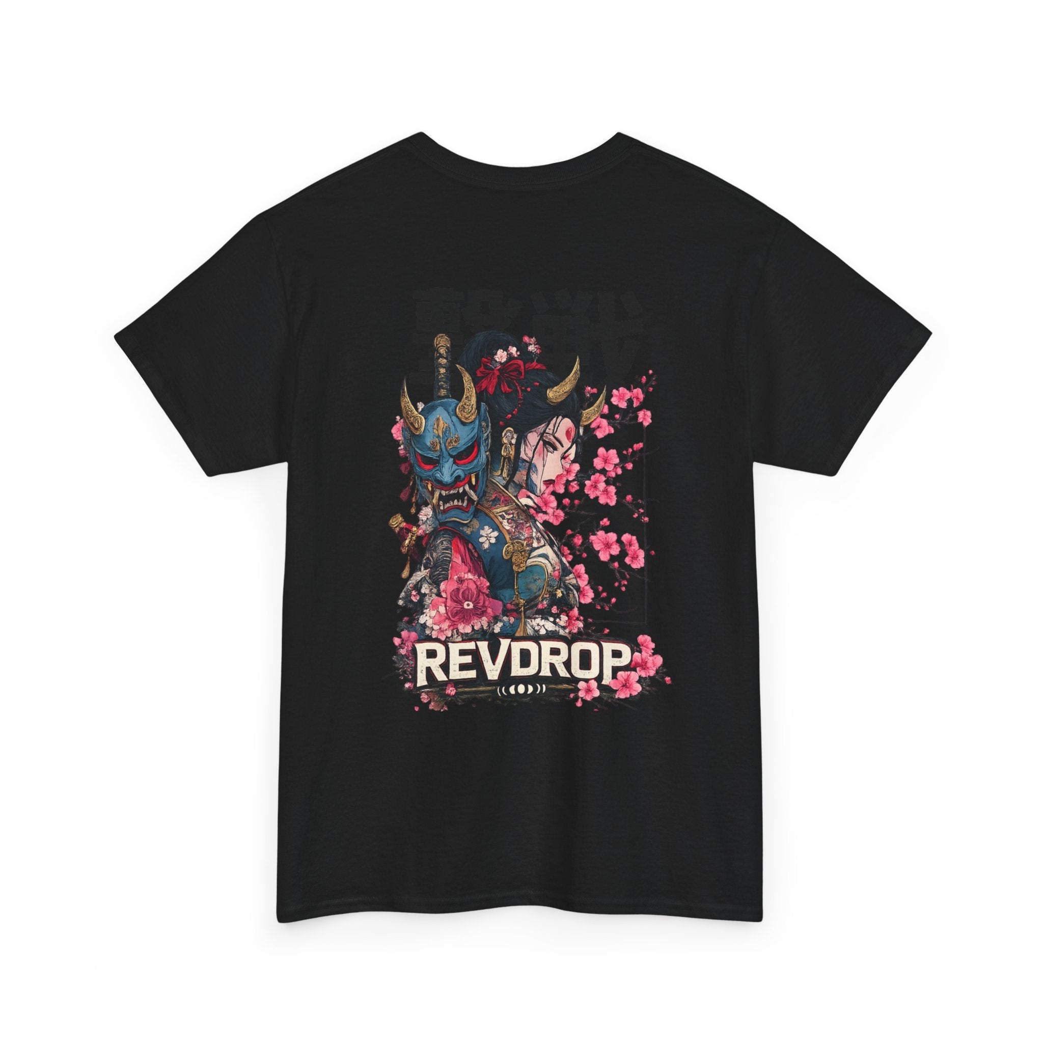 Samurai Oni Tee — 'REVDROP' Japanese Warrior Graphic T‑Shirt