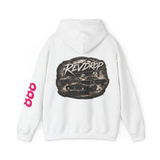 RevDrop Vintage Racing Hoodie — Retro Car Logo Pullover