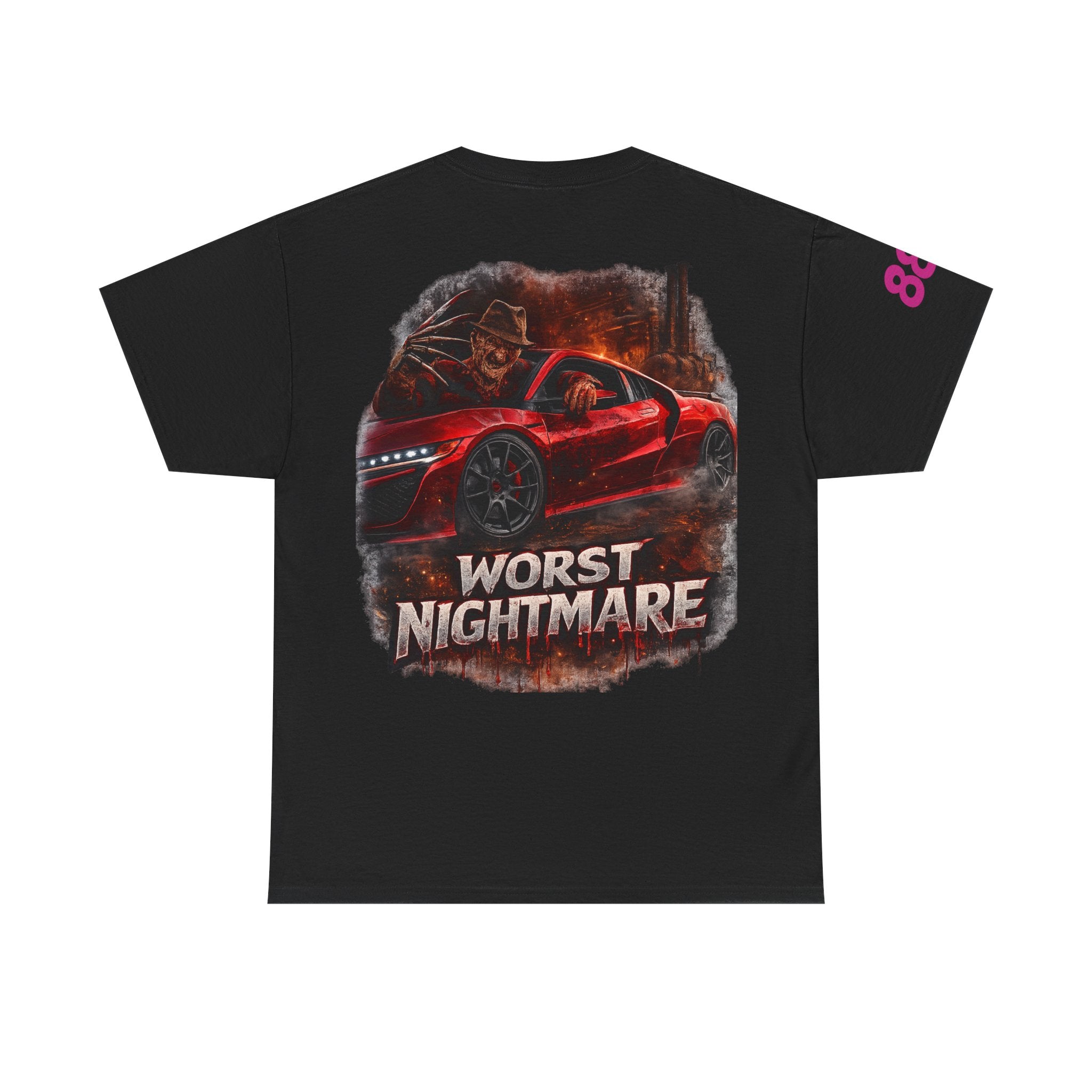 Graphic Tee — 'Worst Nightmare' Red Sports Car Streetwear T-Shirt