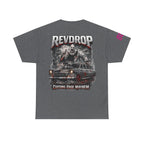 RevDrop “Cutting Edge Mayhem” Graphic Tee – Horror Clown & Muscle Car Streetwear T-Shirt