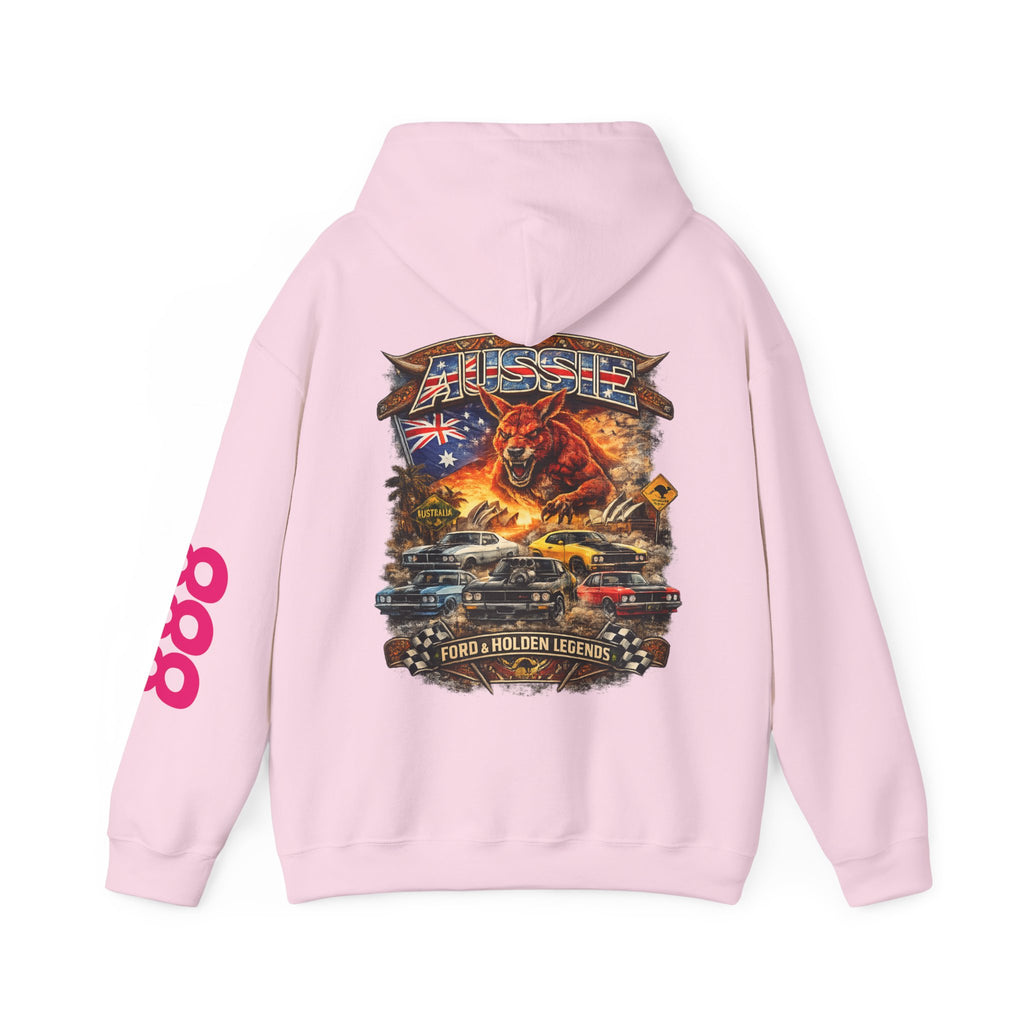 Aussie V8 Tribute Hoodie — Holden & Muscle Car Racing Graphic