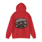 RevDrop Vintage Racing Hoodie — Retro Car Logo Pullover