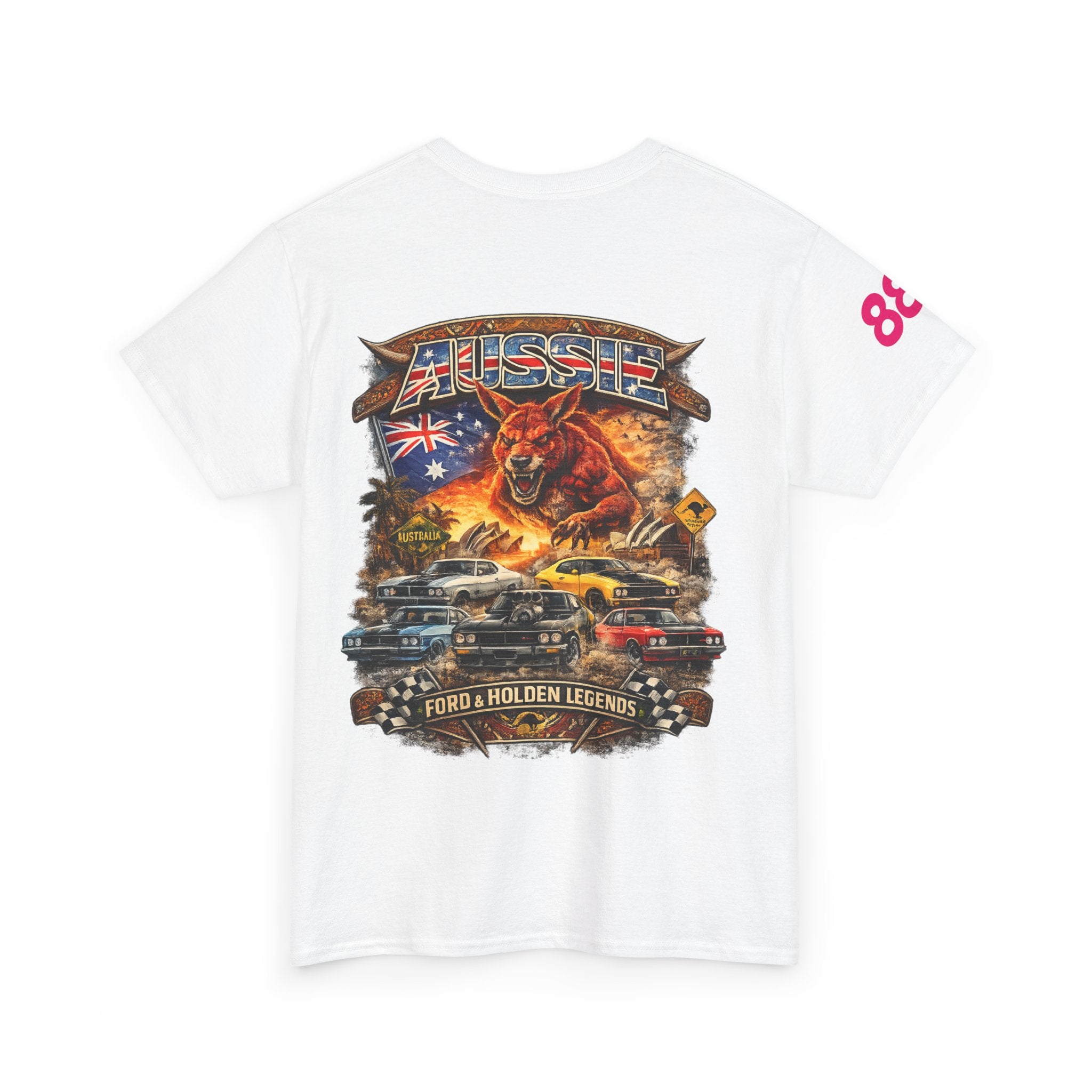 T-Shirt — Aussie V8 Muscle Car Graphic Tee (Ford & Holden Legends)