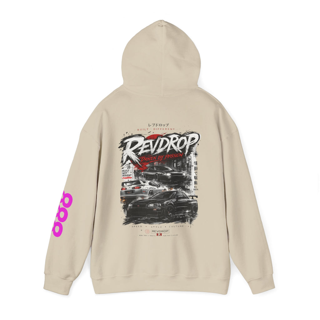 Ravedrop Racing Graphic Hoodie – Streetwear Car Club Pullover