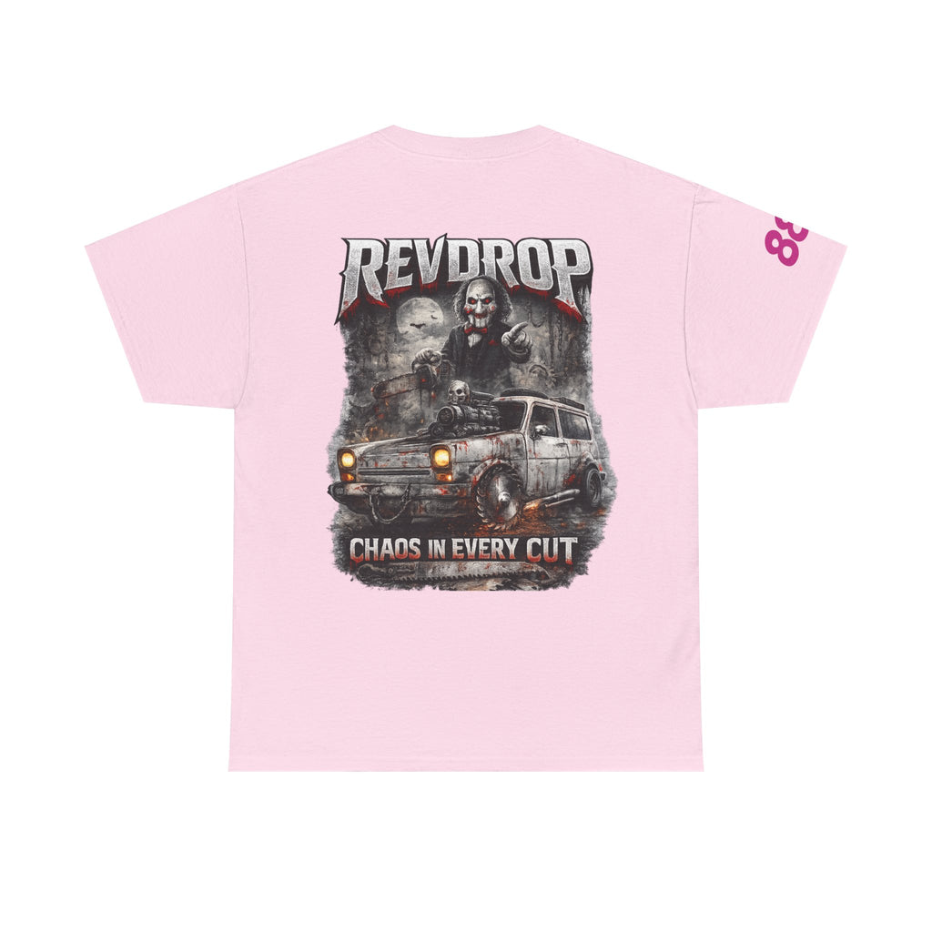 Band Tee — RevDrop “Chaos In Every Cut” Graphic T‑Shirt
