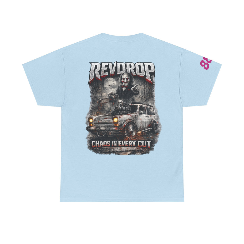 Band Tee — RevDrop “Chaos In Every Cut” Graphic T‑Shirt