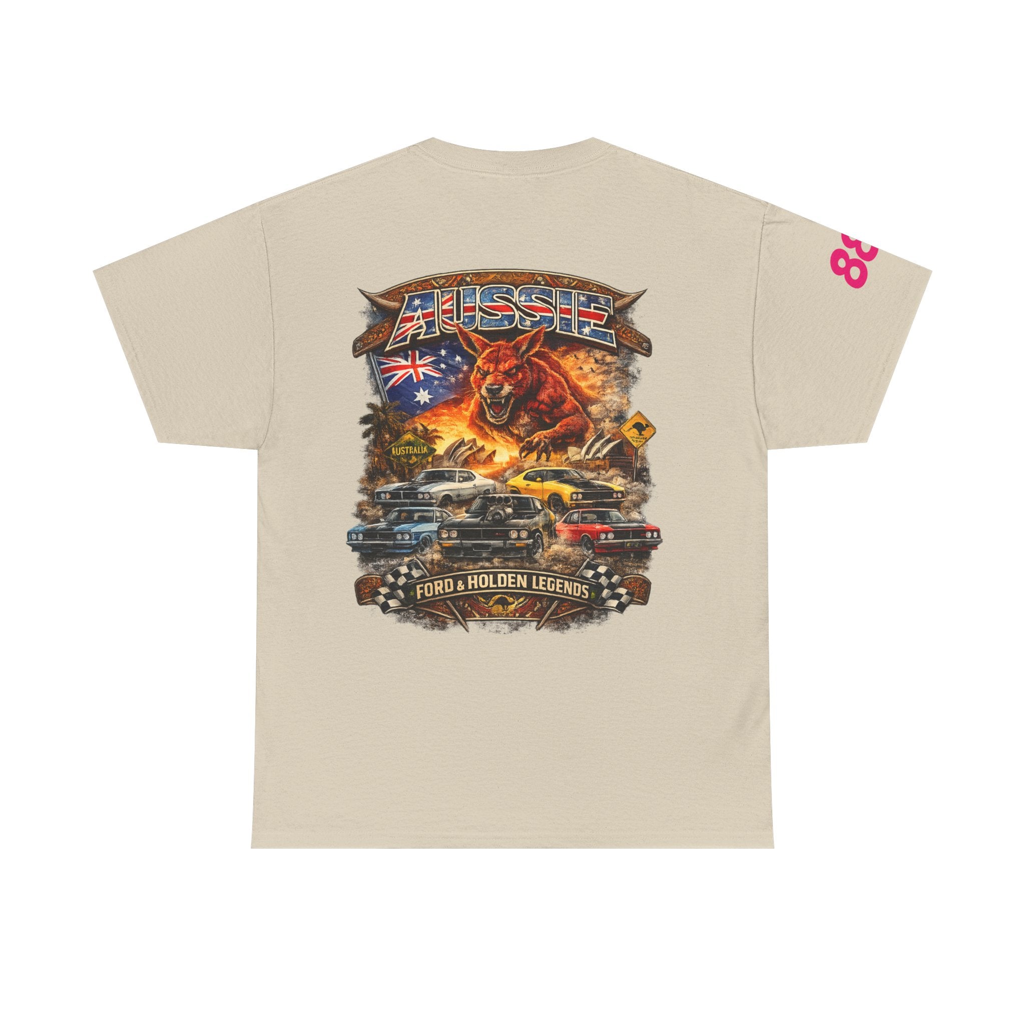 T-Shirt — Aussie V8 Muscle Car Graphic Tee (Ford & Holden Legends)