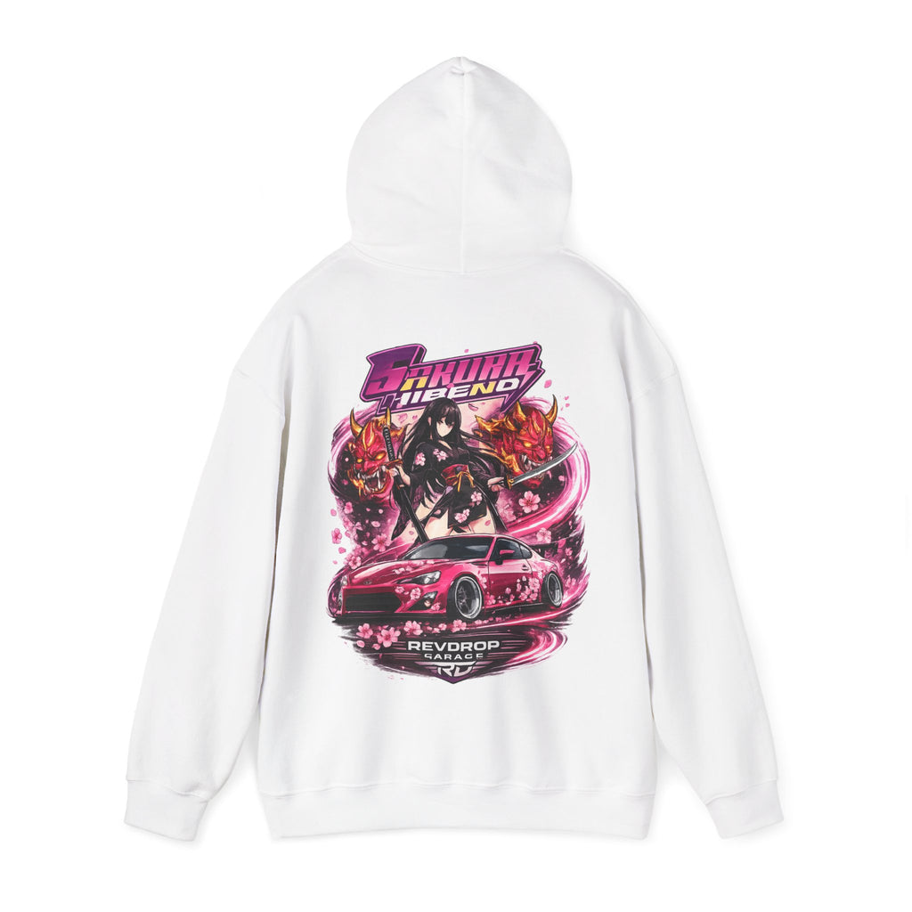 Hoodie — RevDrop Racing Anime Graphic Pullover (Cherry Blossom Drift)