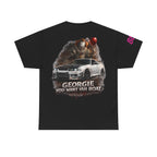 IT-Inspired Graphic Tee — "Georgie You Want Yah Boat" Horror Car Shirt