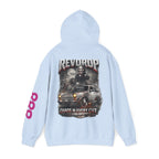 Hoodie — "Rev Up: Chaos In Every Cut" Gothic Car & Reaper Graphic