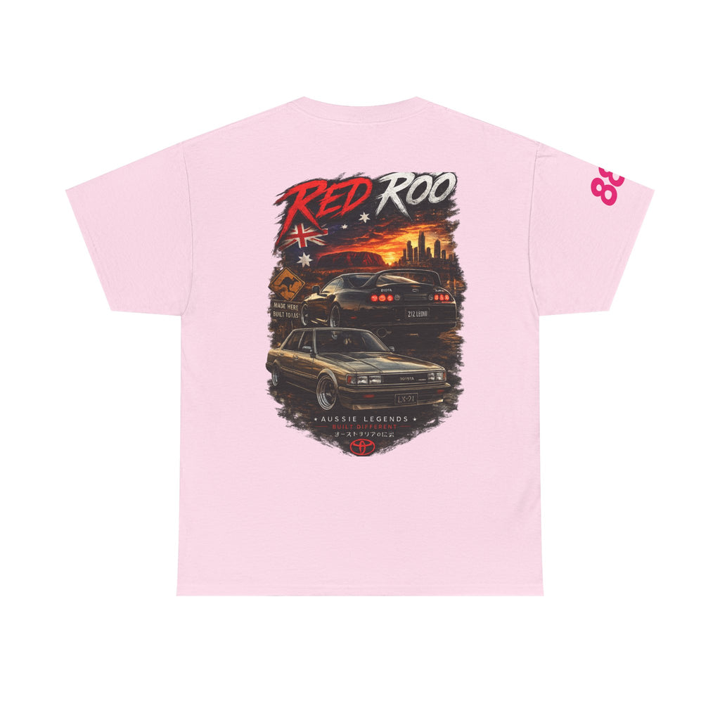 Red Roo Retro Muscle Car Tee