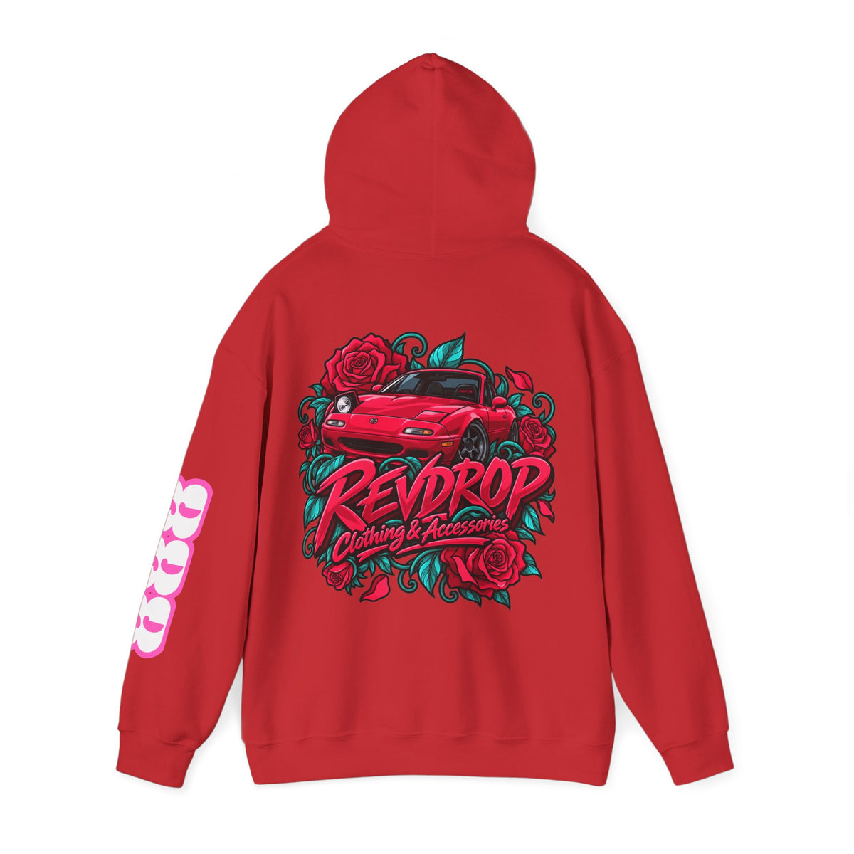 RevDrop Roses & Redline Miata Unisex Hoodie