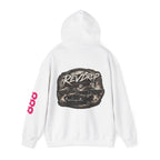 RevDrop Vintage Racing Hoodie — Retro Car Logo Pullover