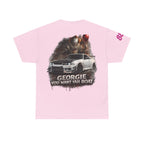 IT-Inspired Graphic Tee — "Georgie You Want Yah Boat" Horror Car Shirt