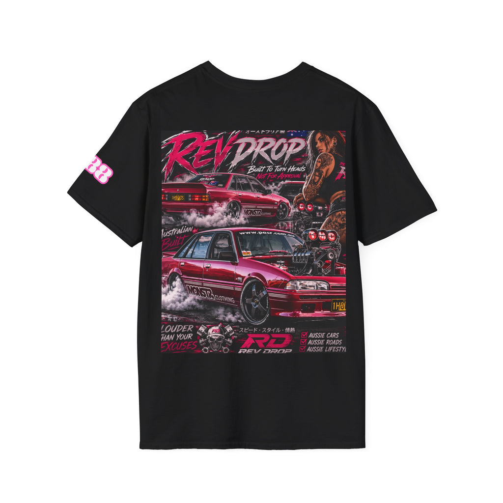 Retro Dream Badge Tee — Vintage Neon Graphic T-Shirt