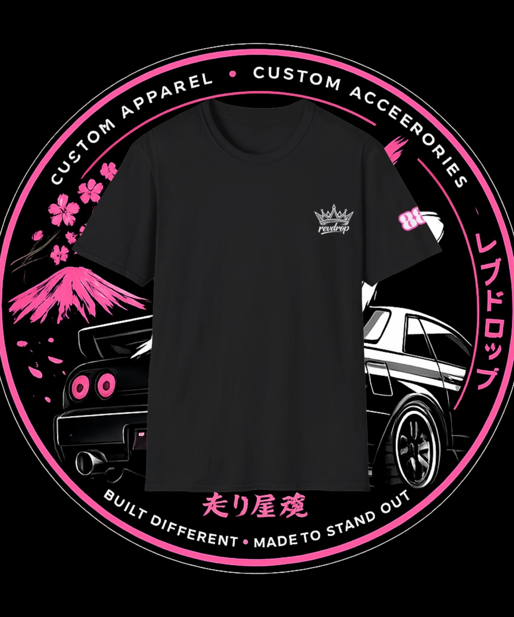 Fueled by Good Vibes Motorcycle Graphic Tee