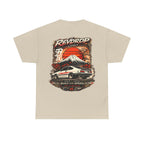 Racing Retro Tee — 'RevDrop' Mount Fuji Drift Car Graphic T-Shirt