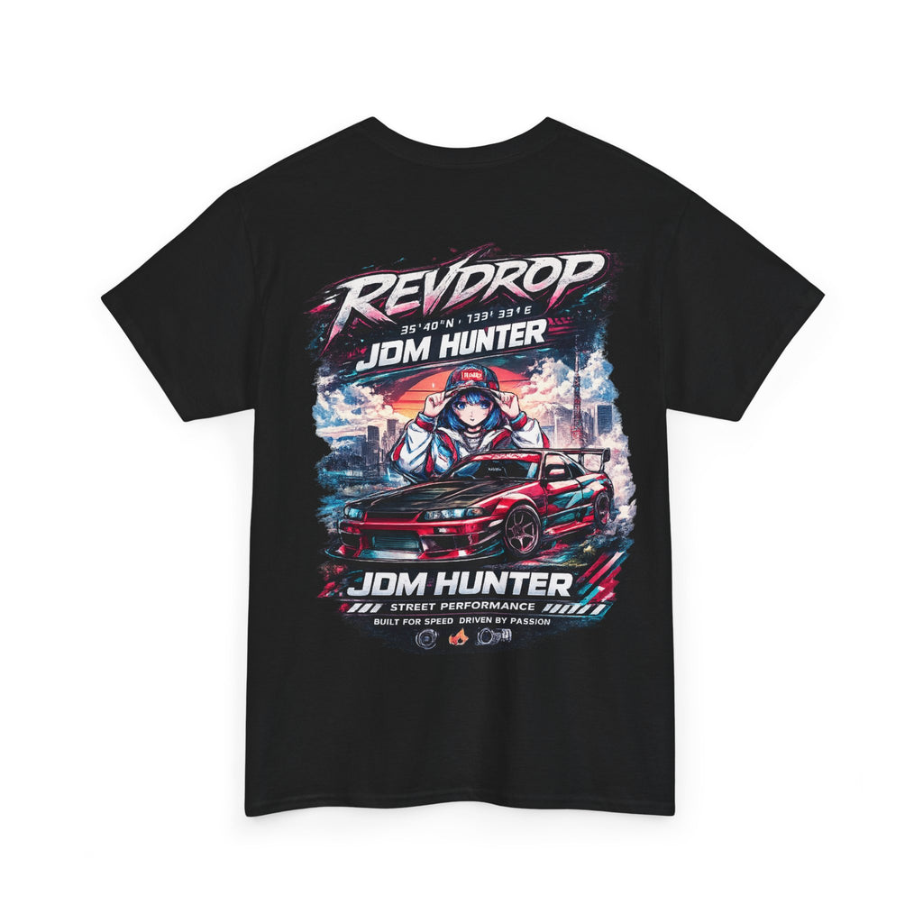 JDM Hunter RevDrop Graphic Tee — Japanese Street Racing Car Shirt