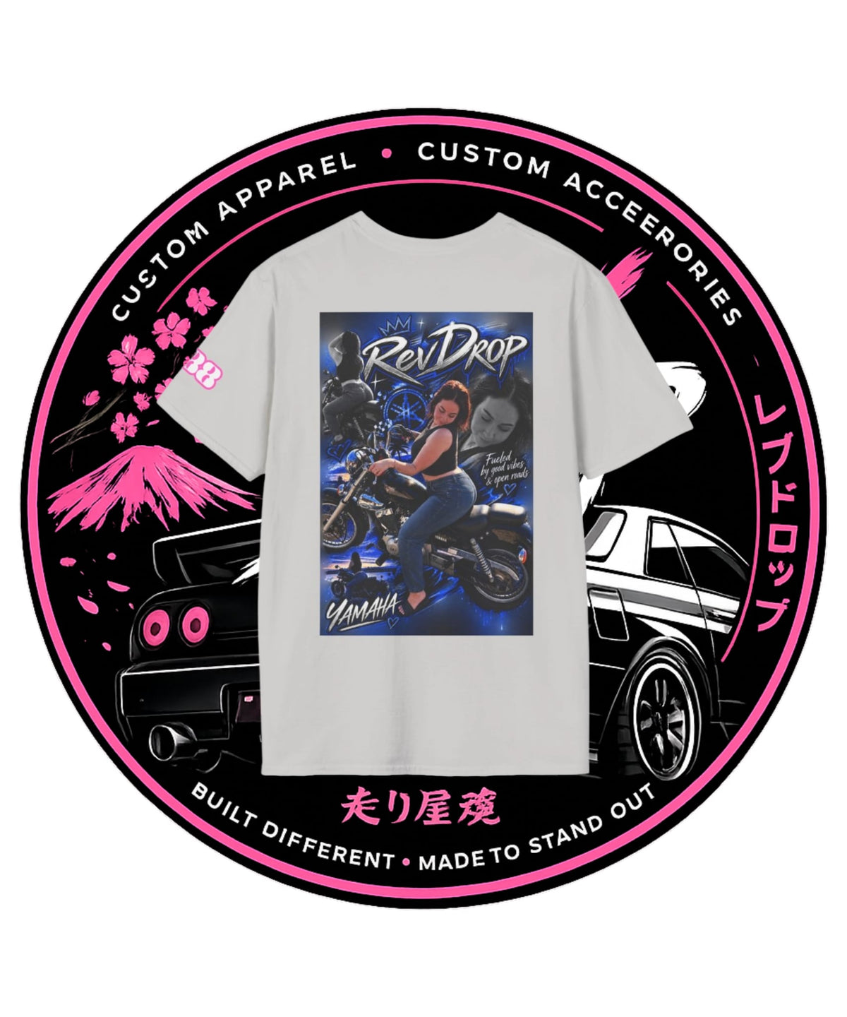 Fueled by Good Vibes Motorcycle Graphic Tee