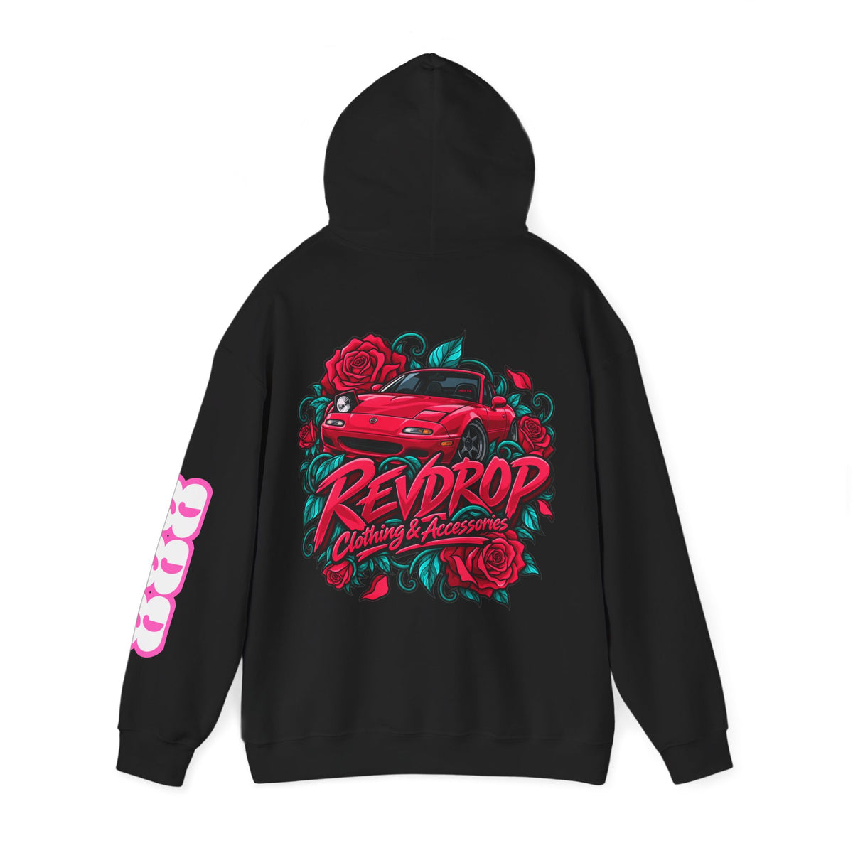 RevDrop Roses & Redline Miata Unisex Hoodie