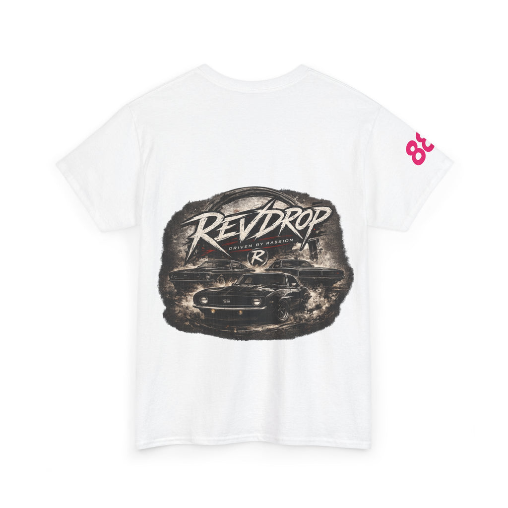 RevDrop Racing Tee — Retro Car Graphic T-Shirt