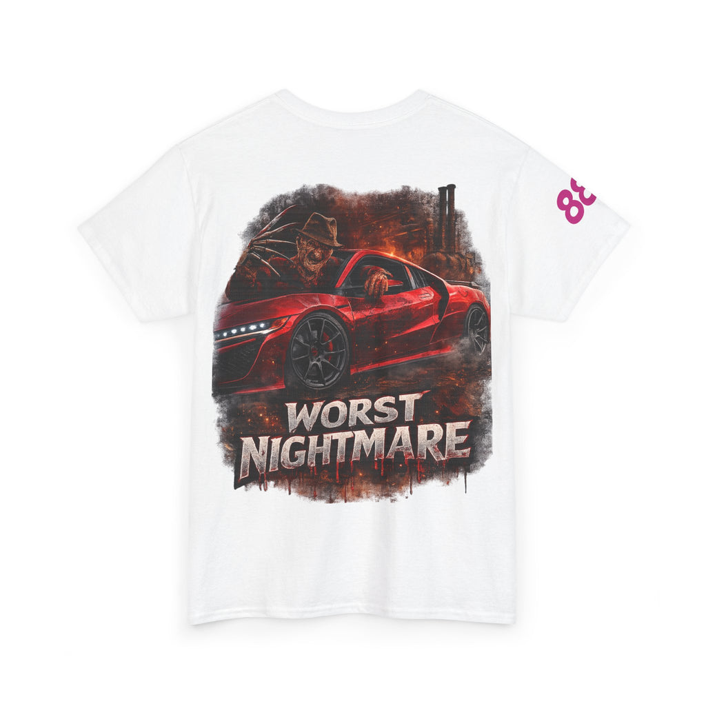 Graphic Tee — 'Worst Nightmare' Red Sports Car Streetwear T-Shirt