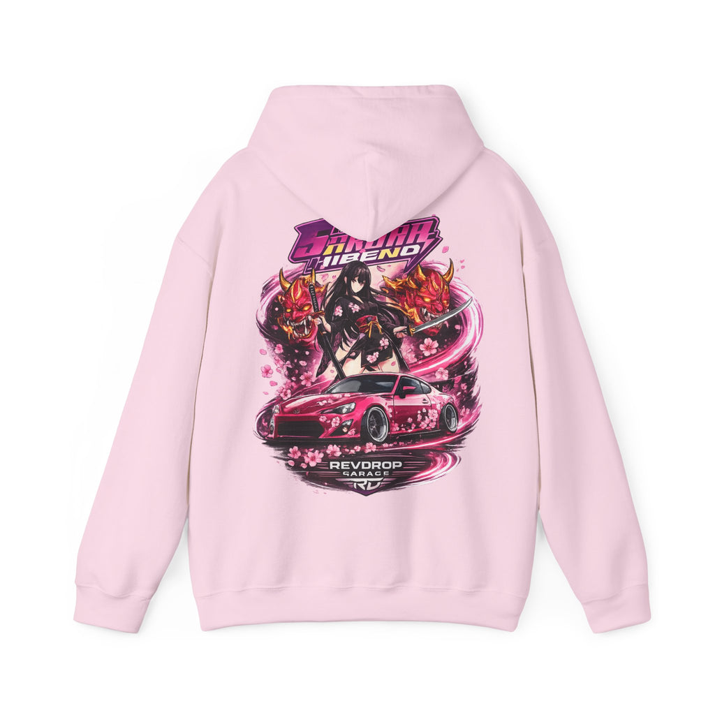 Hoodie — RevDrop Racing Anime Graphic Pullover (Cherry Blossom Drift)