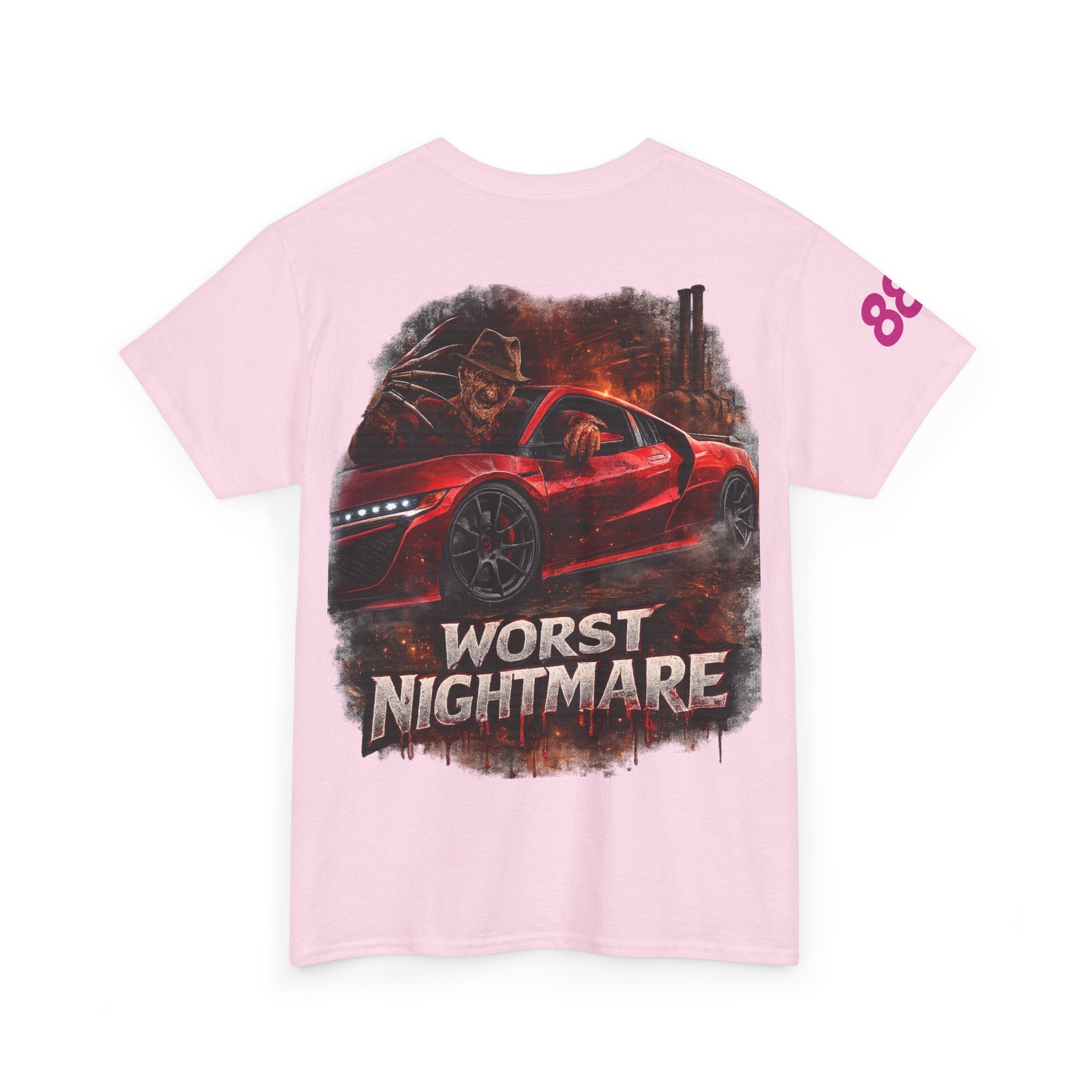 Graphic Tee — 'Worst Nightmare' Red Sports Car Streetwear T-Shirt