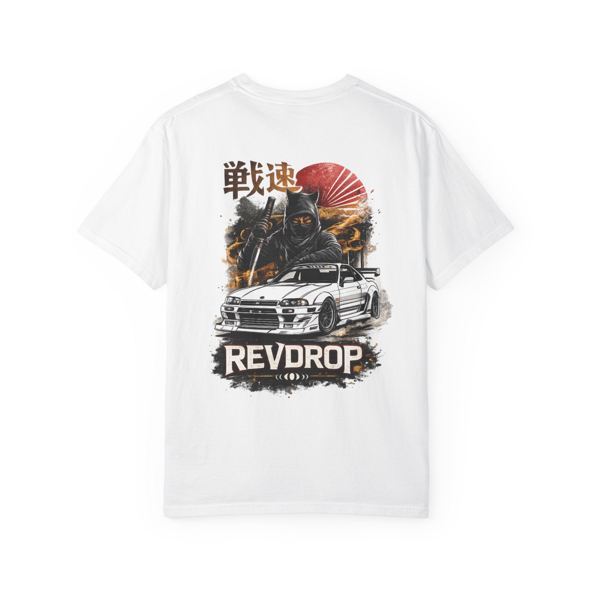RevDrop Samurai Skyline T-Shirt — JDM Racing Car Graphic Tee