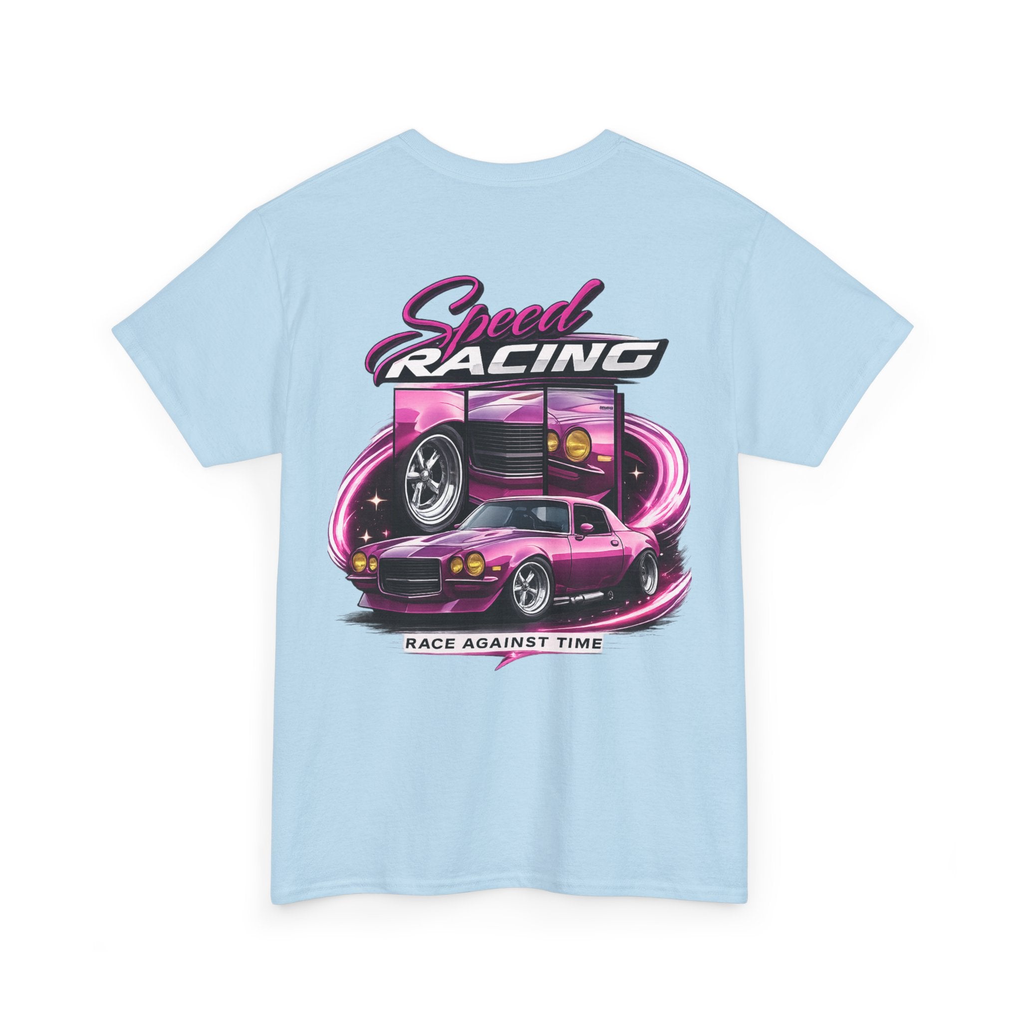 Racing Tee — 'Speed Racing: Race Against Time' Retro Car Graphic T-Shirt