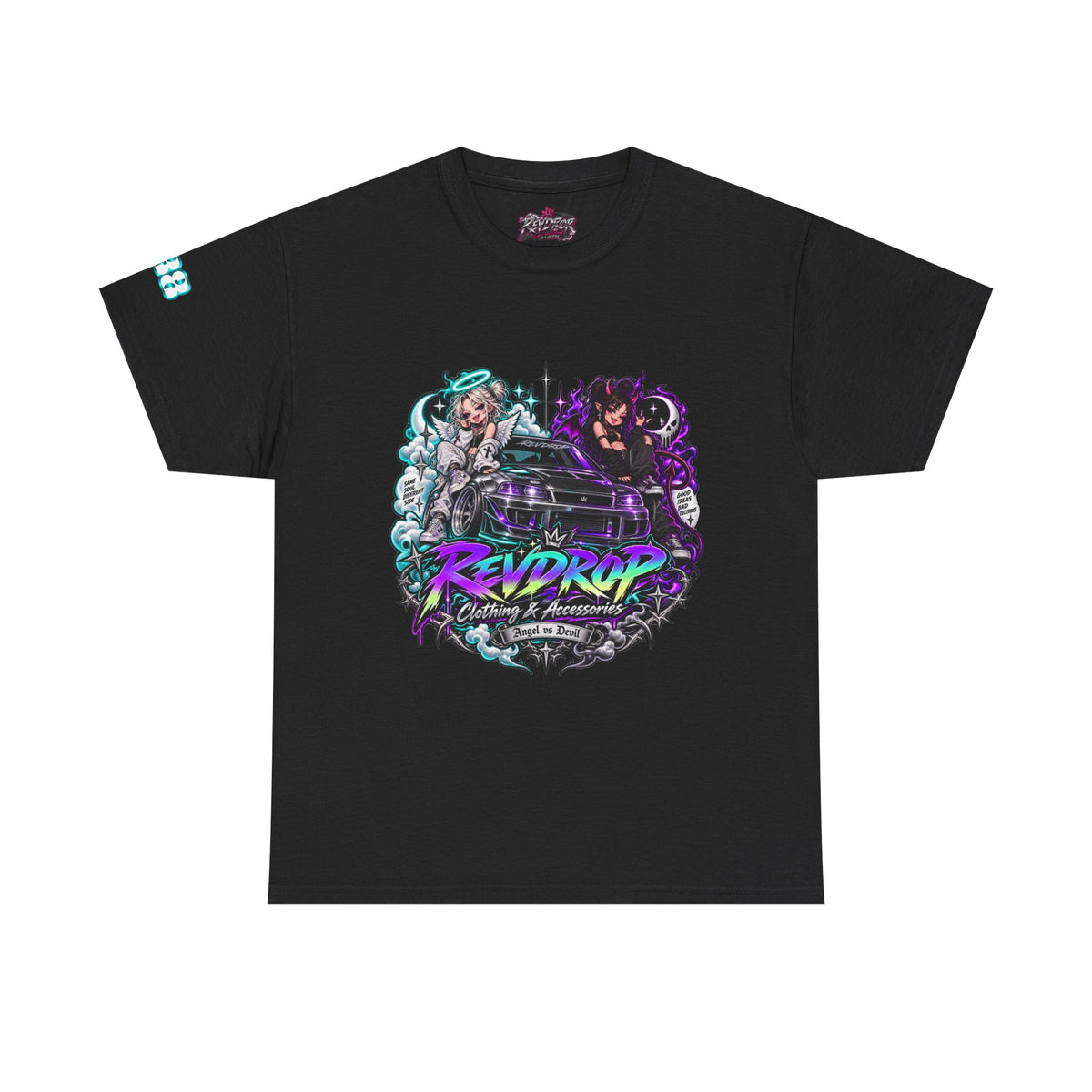 RevDrop Angel vs Devil Unisex Graphic Tee