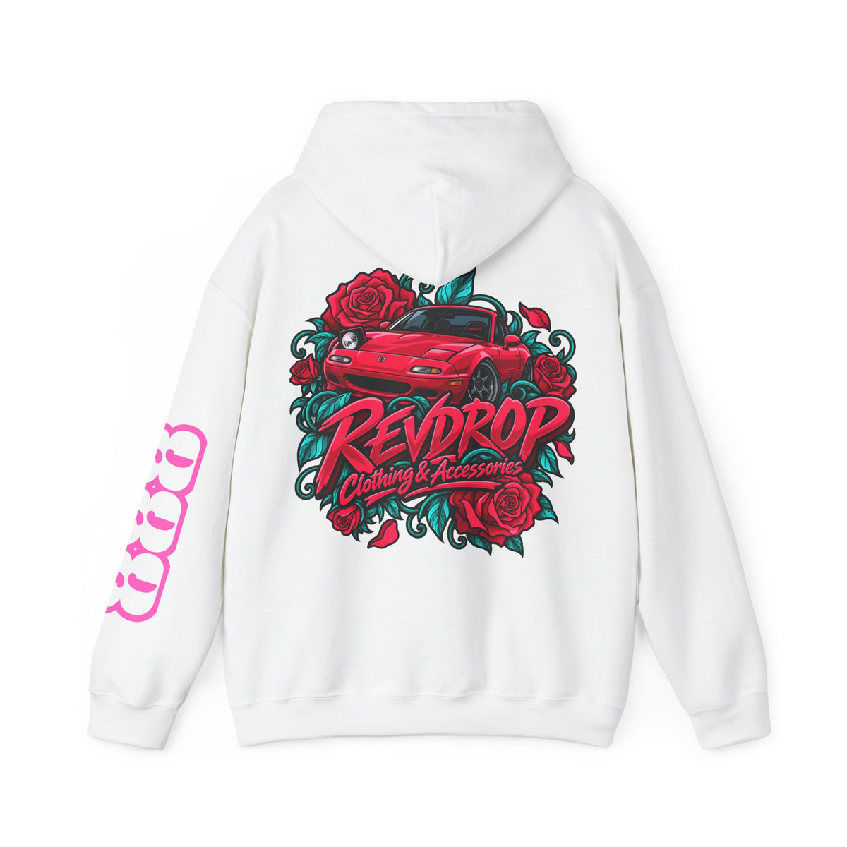 RevDrop Roses & Redline Miata Unisex Hoodie