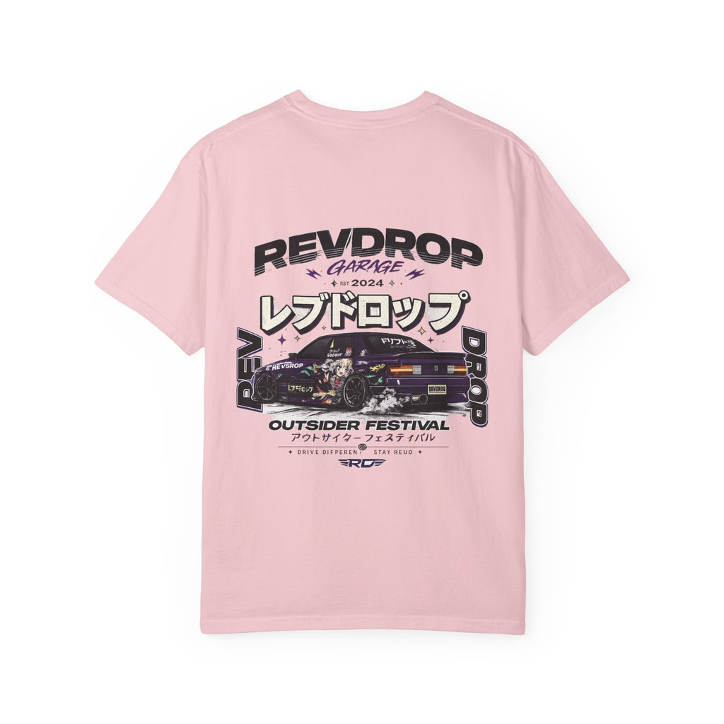 RevDrop Garage Car Festival T-Shirt — Japanese Racing Graphic Tee