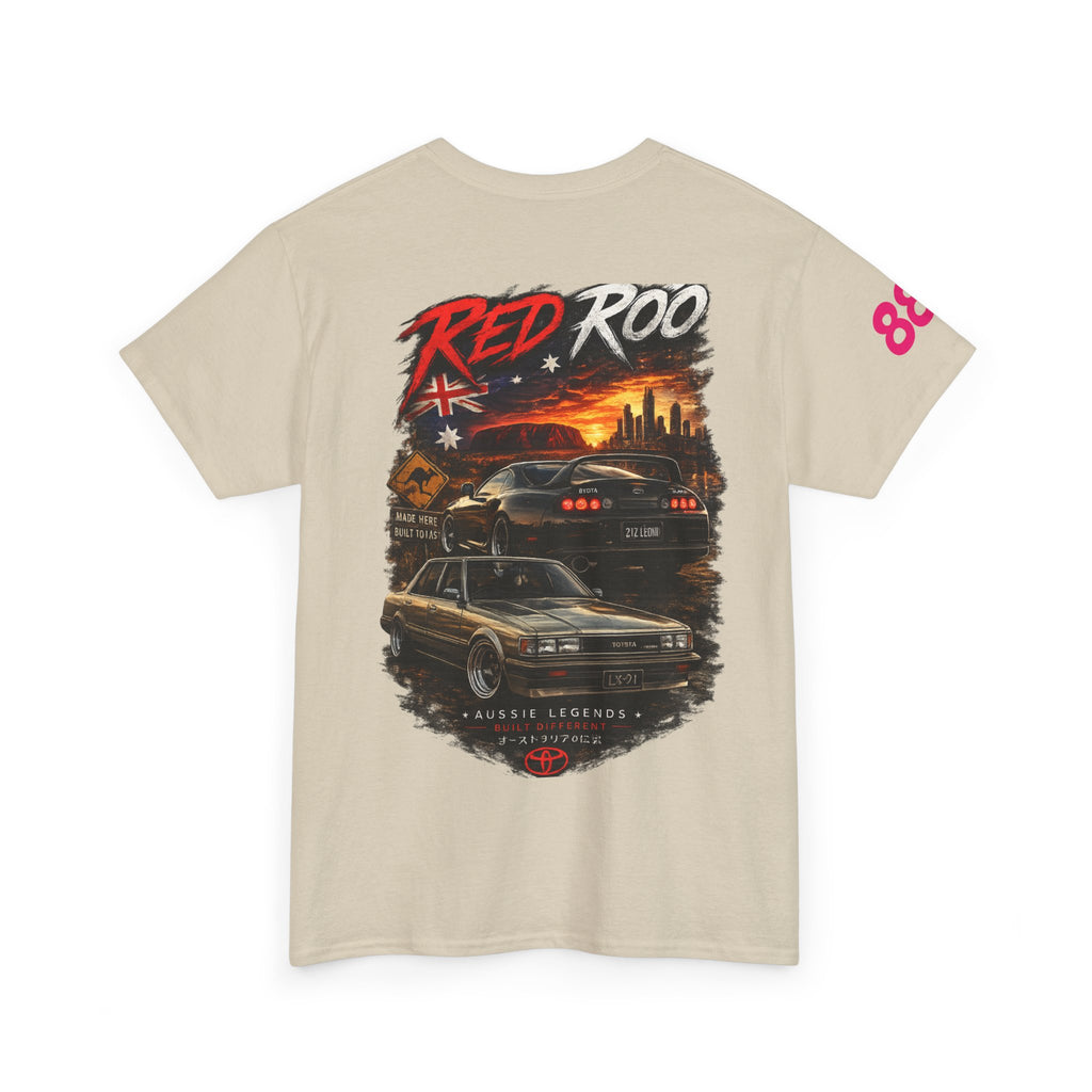 Red Roo Retro Muscle Car Tee