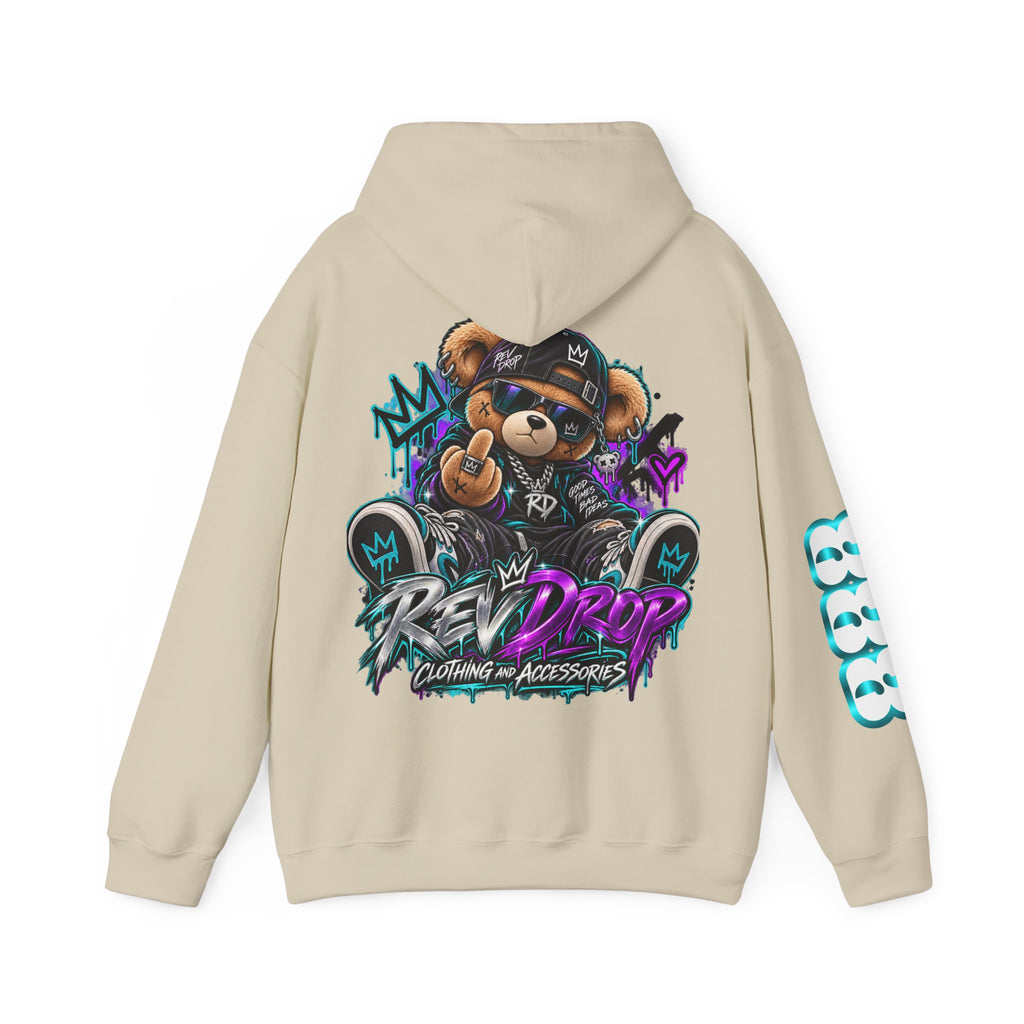 Hoodie - 'RevDrop' Streetwear Teddy Bear Graphic Hoodie