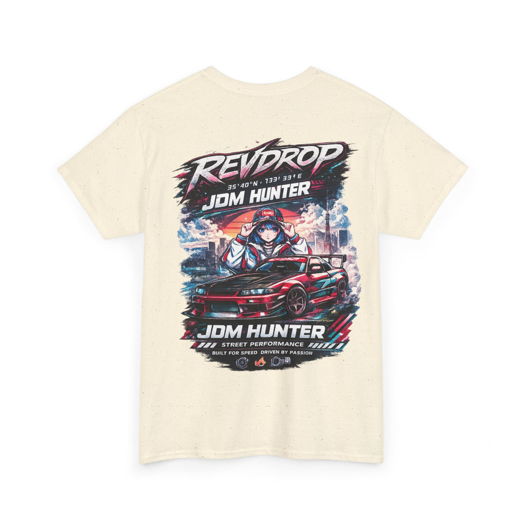 JDM Hunter RevDrop Graphic Tee — Japanese Street Racing Car Shirt