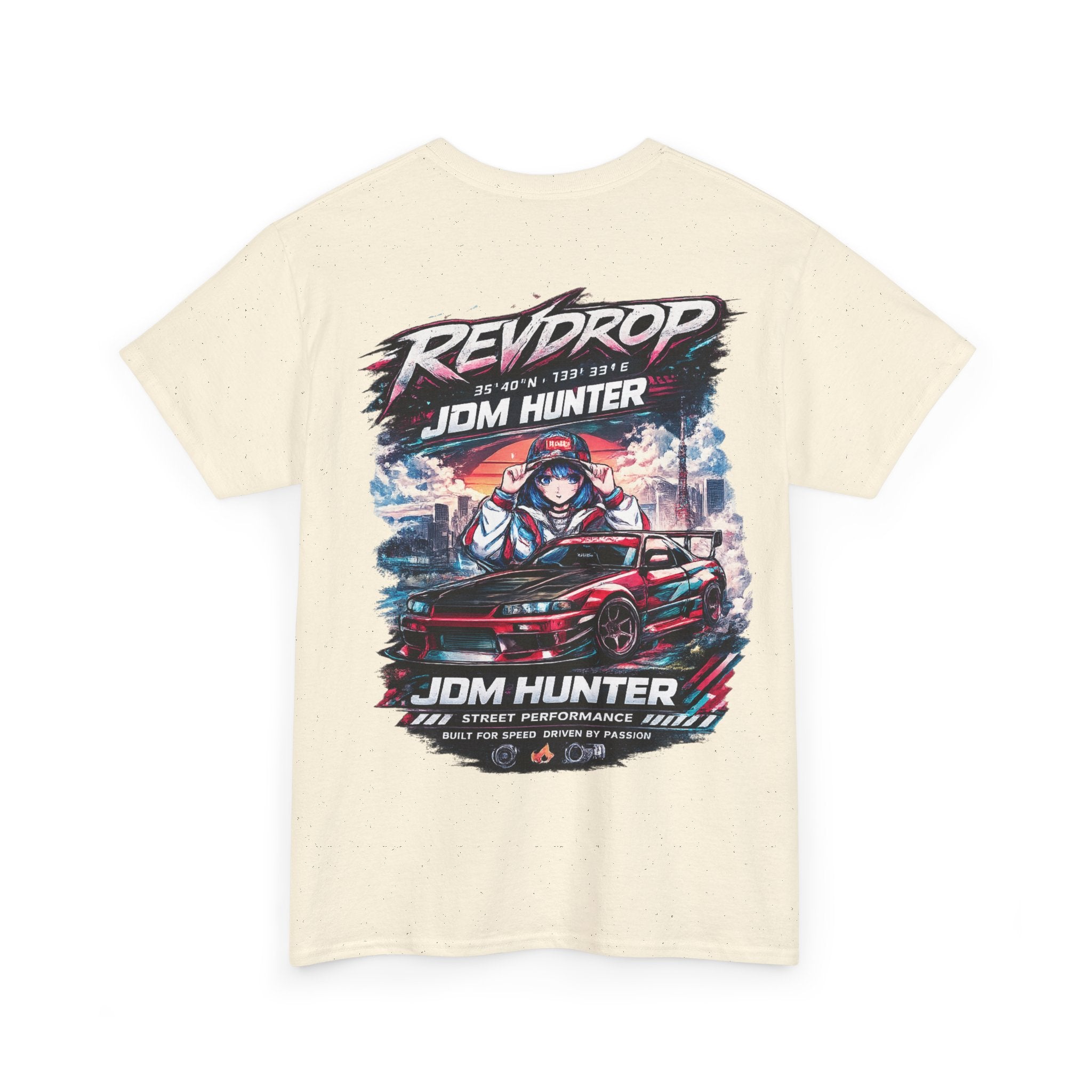 JDM Hunter RevDrop Graphic Tee — Japanese Street Racing Car Shirt