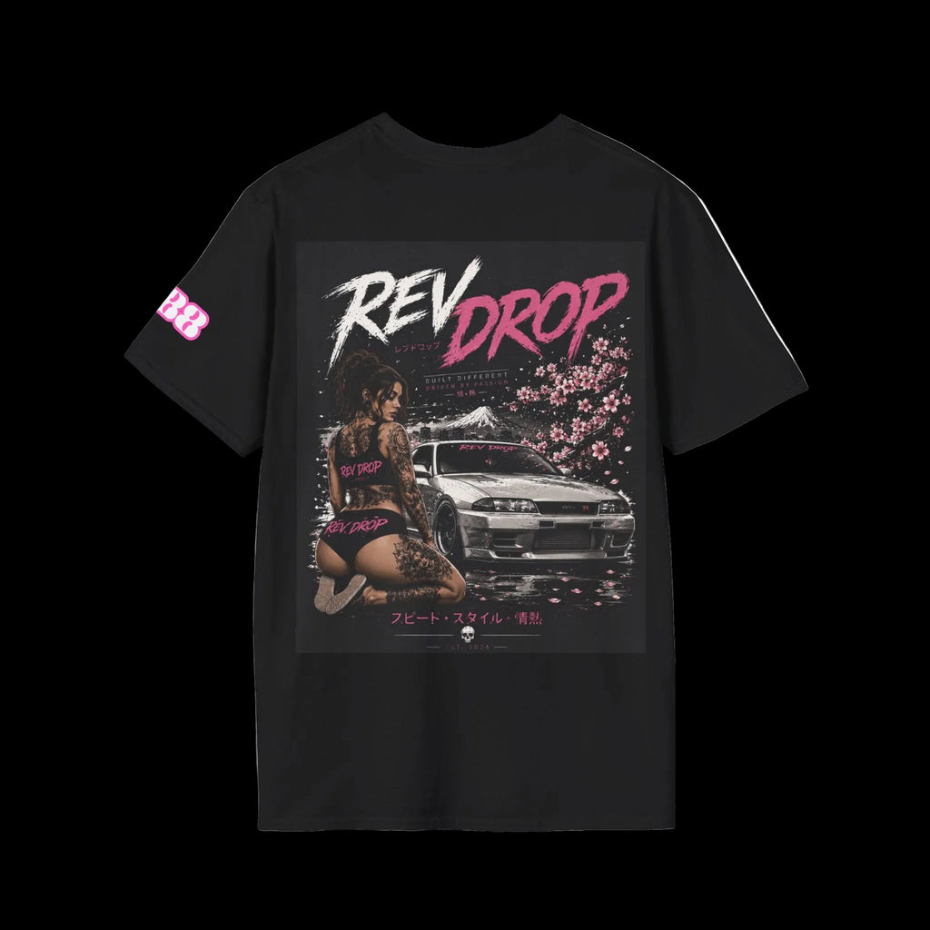 Retro Dream Logo T-Shirt — Vintage 80s Neon Chest Patch Tee