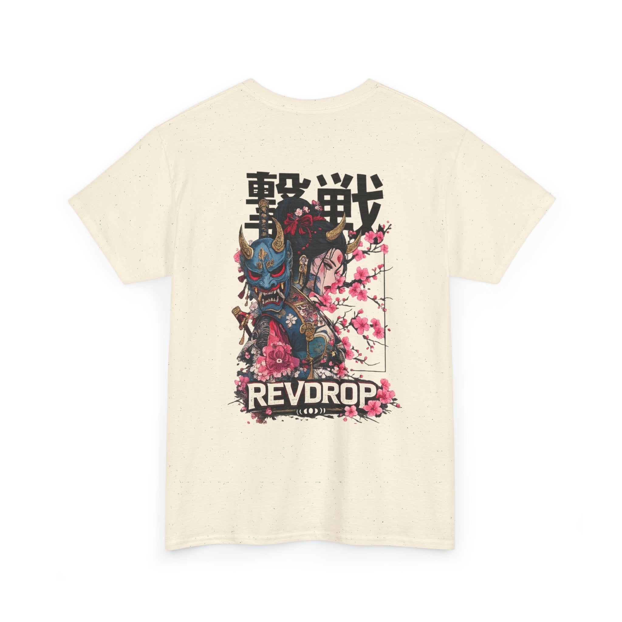Samurai Oni Tee — 'REVDROP' Japanese Warrior Graphic T‑Shirt