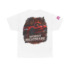 Graphic Tee — 'Worst Nightmare' Red Sports Car Streetwear T-Shirt