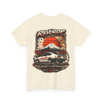 Racing Retro Tee — 'RevDrop' Mount Fuji Drift Car Graphic T-Shirt