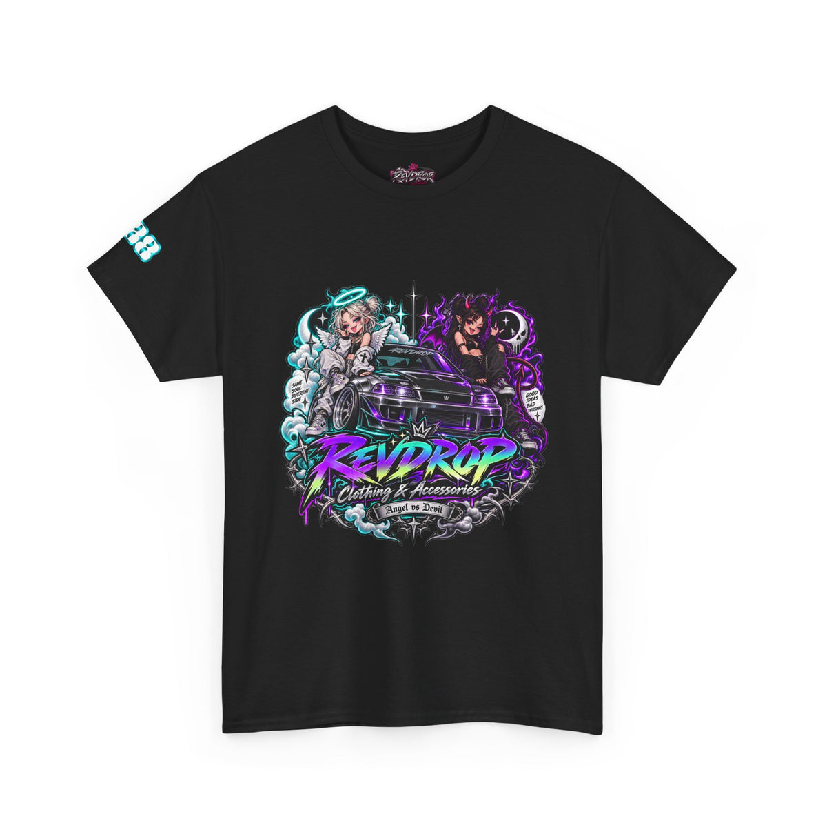 RevDrop Angel vs Devil Unisex Graphic Tee