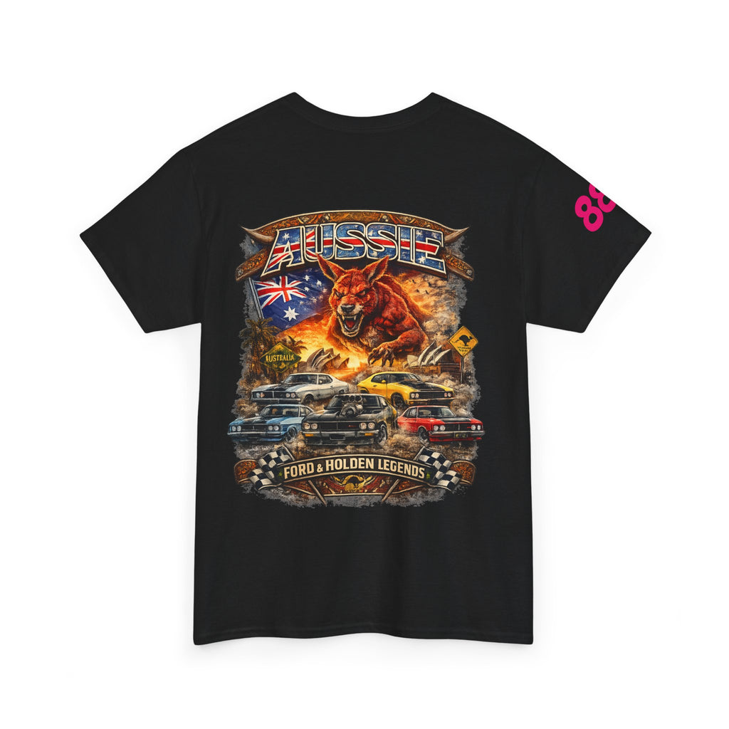 T-Shirt — Aussie V8 Muscle Car Graphic Tee (Ford & Holden Legends)