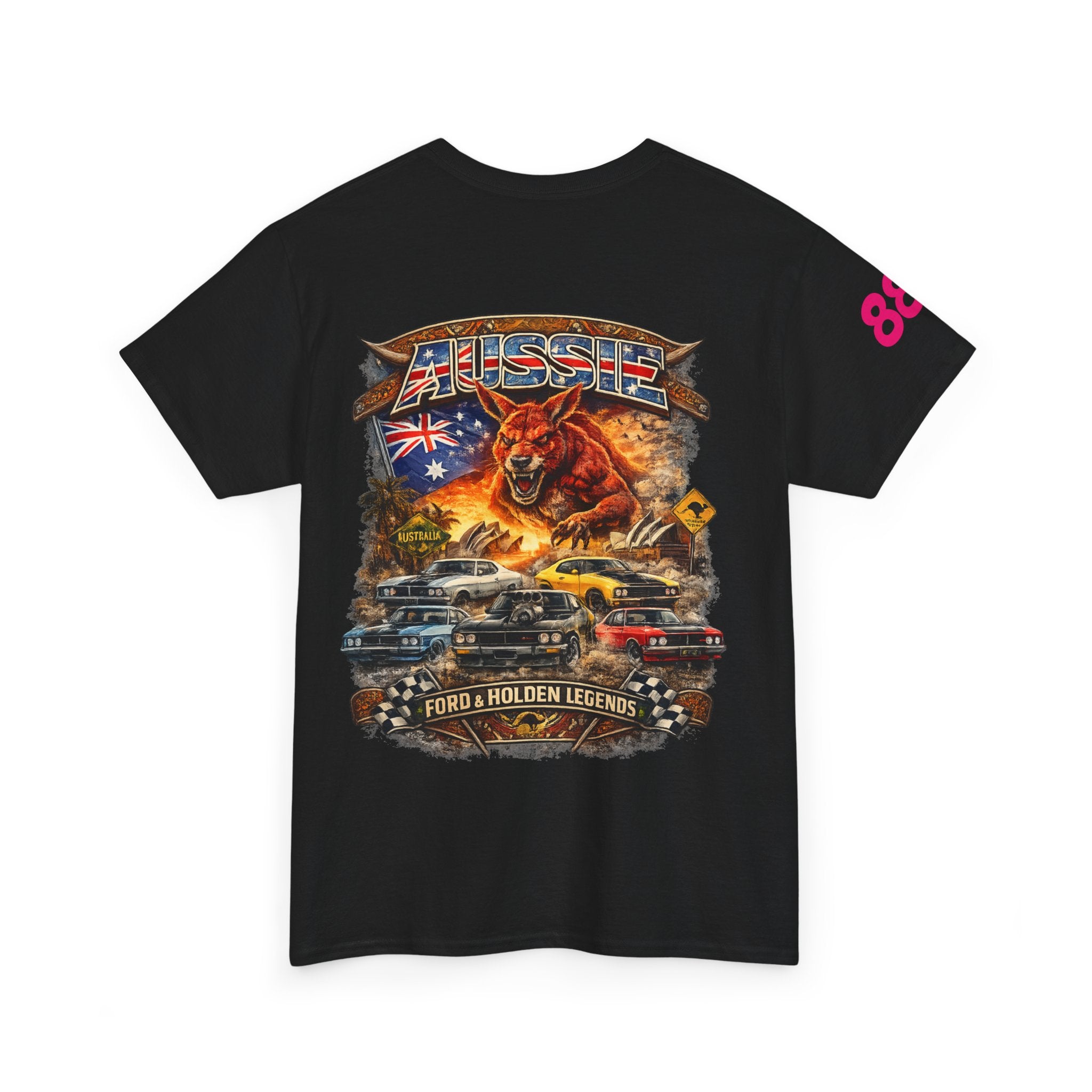 T-Shirt — Aussie V8 Muscle Car Graphic Tee (Ford & Holden Legends)