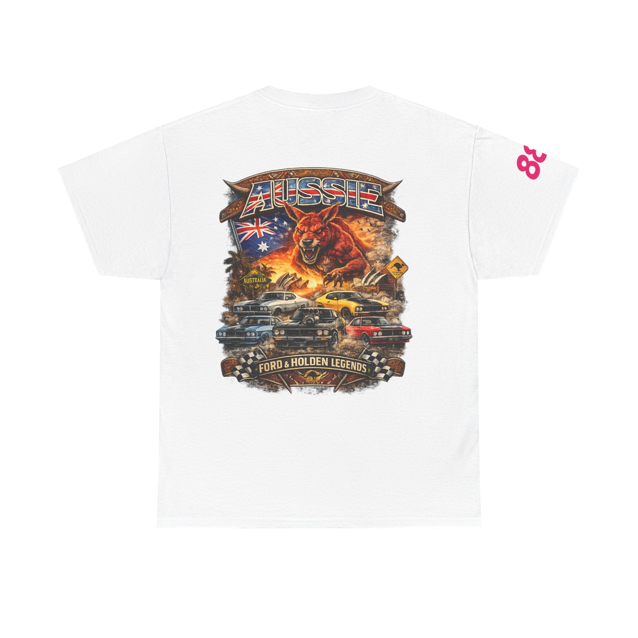 T-Shirt — Aussie V8 Muscle Car Graphic Tee (Ford & Holden Legends)